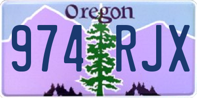 OR license plate 974RJX