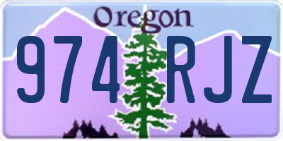 OR license plate 974RJZ