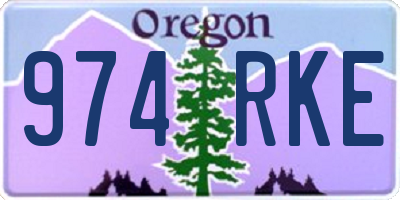 OR license plate 974RKE