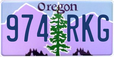 OR license plate 974RKG