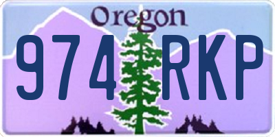 OR license plate 974RKP