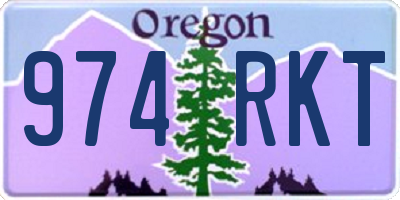 OR license plate 974RKT