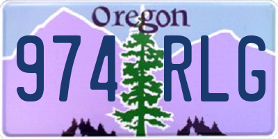 OR license plate 974RLG