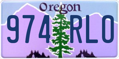 OR license plate 974RLO