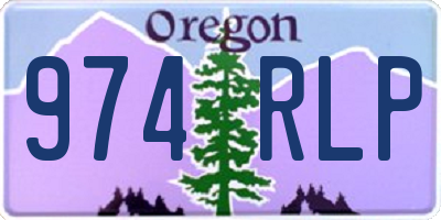 OR license plate 974RLP