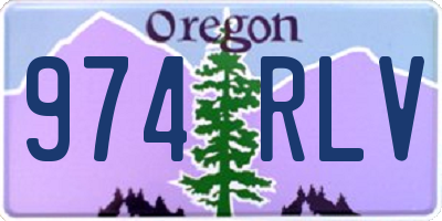 OR license plate 974RLV