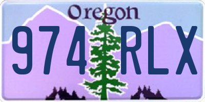 OR license plate 974RLX