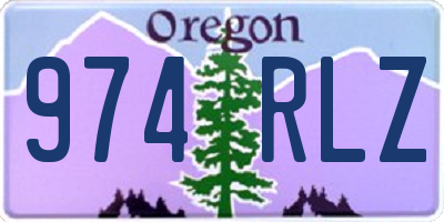 OR license plate 974RLZ