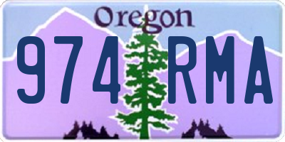 OR license plate 974RMA
