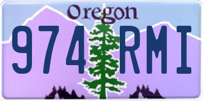 OR license plate 974RMI