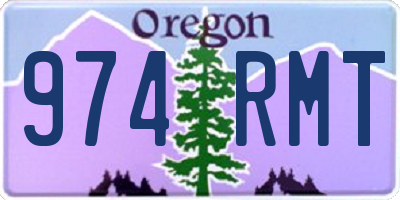 OR license plate 974RMT