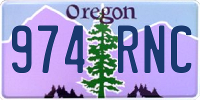 OR license plate 974RNC