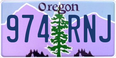 OR license plate 974RNJ