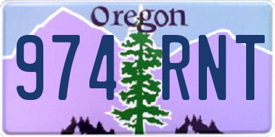 OR license plate 974RNT