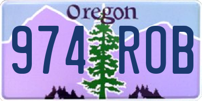 OR license plate 974ROB