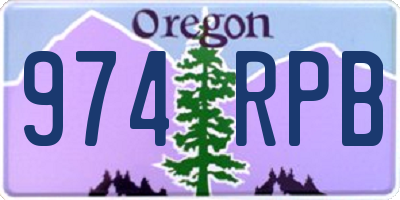 OR license plate 974RPB