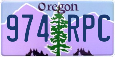 OR license plate 974RPC