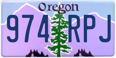 OR license plate 974RPJ