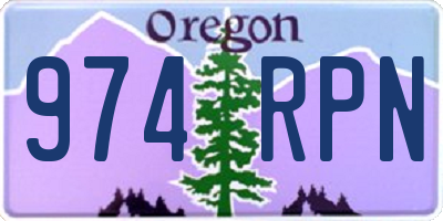 OR license plate 974RPN