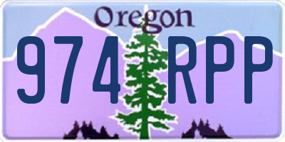 OR license plate 974RPP