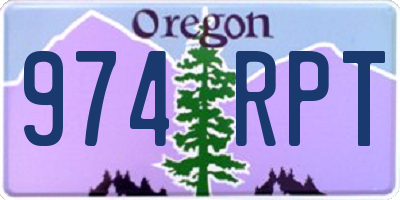 OR license plate 974RPT