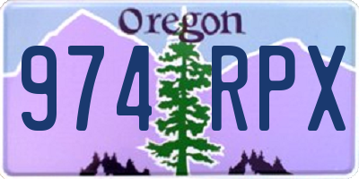 OR license plate 974RPX