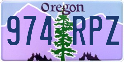 OR license plate 974RPZ