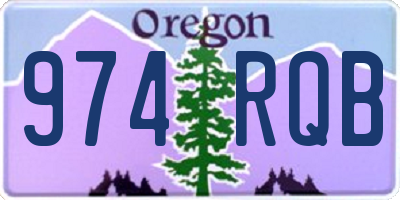 OR license plate 974RQB