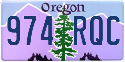 OR license plate 974RQC