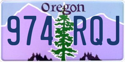 OR license plate 974RQJ