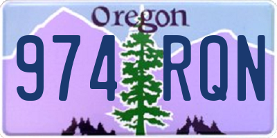 OR license plate 974RQN