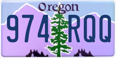 OR license plate 974RQQ