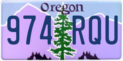 OR license plate 974RQU