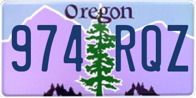 OR license plate 974RQZ