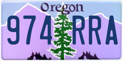 OR license plate 974RRA