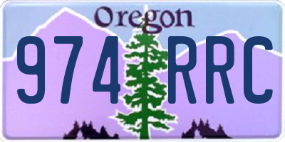 OR license plate 974RRC