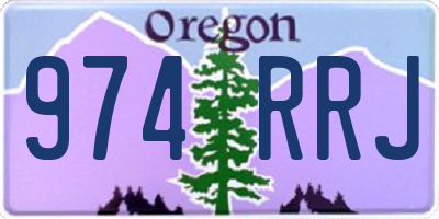 OR license plate 974RRJ