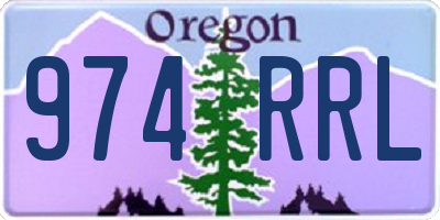 OR license plate 974RRL