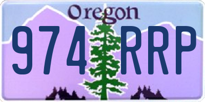 OR license plate 974RRP