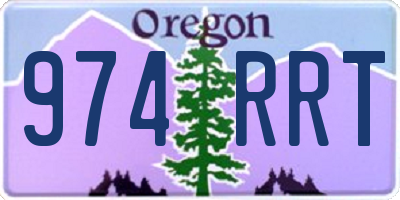 OR license plate 974RRT