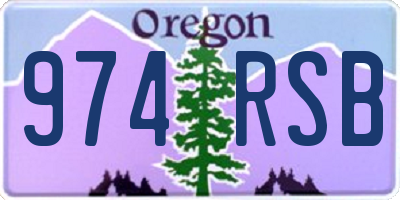 OR license plate 974RSB