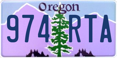 OR license plate 974RTA