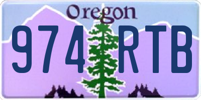 OR license plate 974RTB