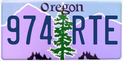 OR license plate 974RTE