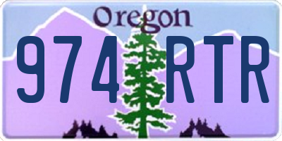 OR license plate 974RTR