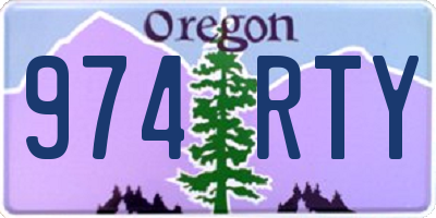 OR license plate 974RTY