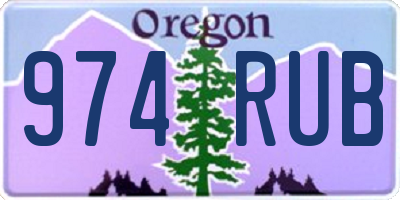 OR license plate 974RUB