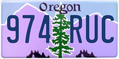 OR license plate 974RUC