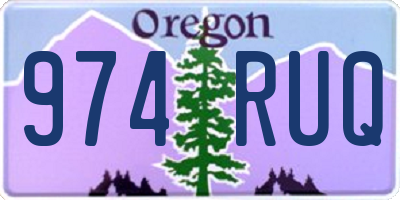 OR license plate 974RUQ