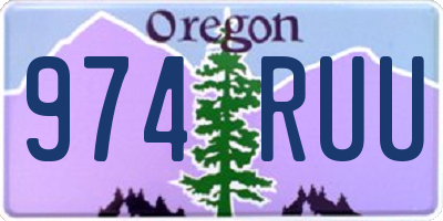 OR license plate 974RUU